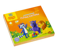 Пластилин Мульти-Пульти, 10 цветов, 200г, "Приключения Енота",КП_10208