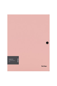 Папка на кнопке Berlingo "Instinct" А4, 600мкм, фламинго, ANp_03513
