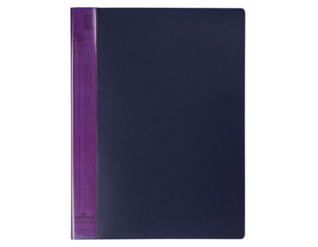 Папка с 20 вкладышами Durable "DuraLook Color", 17мм, 700мкм, антрацит-фиолетовая