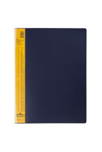 Папка с 40 вкладышами Durable "DuraLook Color", 25мм, 700мкм, антрацит-жёлтая, RU2424-04
