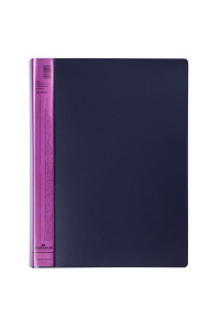 Папка с 40 вкладышами Durable "DuraLook Color", 25мм, 700мкм, антрацит-розовая, RU2424-08