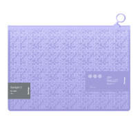 Папка-конверт на молнии Berlingo "Starlight S", 200мкм, фиолетовая, с рисунком, ZBn_A4904