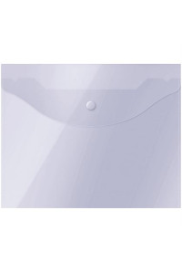 Папка-конверт на кнопке OfficeSpace А5 (190*240мм), 150мкм, прозрачная, 267532