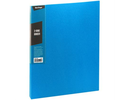 Папка на 2 кольцах Berlingo "Color Zone", 35мм, 600мкм, синяя