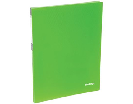 Папка c пружинным скоросшивателем Berlingo "Neon", 17мм, 700мкм, неоновая зелёная