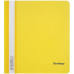 Папка-скоросшиватель пластик. Berlingo, А5, 180мкм, жёлтая с прозр. верхом, индив. ШК