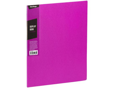 Папка с 30 вкладышами Berlingo "Color Zone", 17мм, 600мкм, розовая