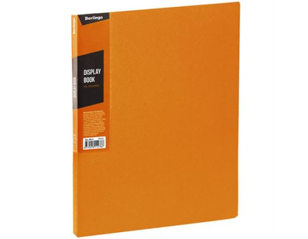 Папка с 40 вкладышами Berlingo "Color Zone", 21мм, 600мкм, оранжевая