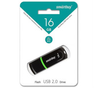 Память Smart Buy "Paean"  16GB, USB 2.0 Flash Drive, черный, SB16GBPN-K