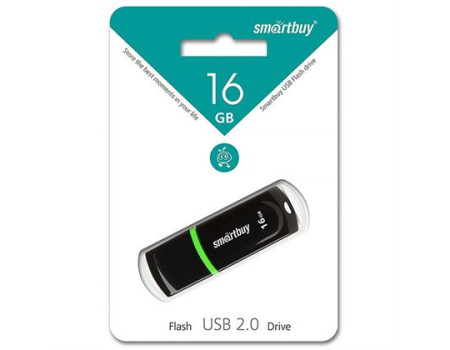 Память Smart Buy "Paean"  16GB, USB 2.0 Flash Drive, черный