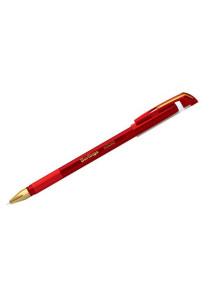 Ручка шариковая Berlingo "xGold" красная, 0,7мм, игольчатый стержень, грип, CBp_07502
