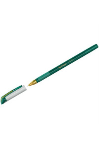 Ручка шариковая Berlingo "xGold" зеленая, 0,7мм, игольчатый стержень, грип, CBp_07503