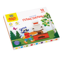 Пластилин Мульти-Пульти "Енот в сказке", 12 цветов, 144г, со стеком, картон, МП_41711