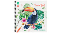 Скетчбук для акварели 20л., 190*190 ArtSpace "Tropical Bird", на гребне, 180г/м2, Сак20грг_38350