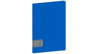 Папка с 20 вкладышами Berlingo "Soft Touch", 17мм, 700мкм, синяя, с внутр. карманом, DB4_20981