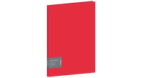 Папка с 30 вкладышами Berlingo "Soft Touch", 17мм, 700мкм, красная, с внутр. карманом, DB4_30982