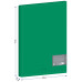 Папка с 30 вкладышами Berlingo "Soft Touch", 17мм, 700мкм, зелёная, с внутр. карманом