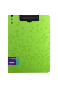 Папка-планшет с зажимом Berlingo "Neon" А4, пластик (полифом), 1800мкм, зелёный неон, PPf_93302