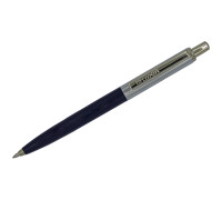Ручка шариковая Luxor "Star" синяя, 1,0мм, корпус синий/хром, кнопочный механизм, 1126