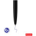 Ручка шариковая Luxor "Cosmic" синяя, 1,0мм, корпус чёрный/хром, кнопочный механизм