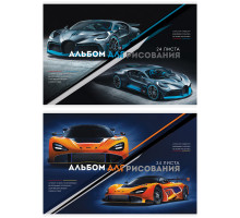 Альбом для рисования 24л., А4, на скрепке ArtSpace "Авто. Extreme racing", А24_26212