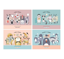 Альбом для рисования 40л., А4, на скрепке BG "Funny friends", эконом, АР4ск40 10965