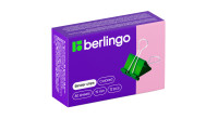 Зажимы для бумаг 19мм, Berlingo, 12шт., цветные, картонная коробка, BC1219f