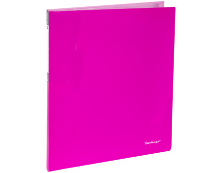 Папка с 20 вкладышами Berlingo "Neon", 14мм, 700мкм, неоновая розовая