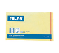 Бумага для заметок 127*76 мм светло-жёлтая , MILAN, 85501