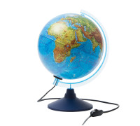 Глобус физико-политический Globen, 25см, с подсветкой на круглой подставке, Ке012500191