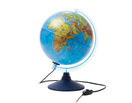 Глобус физико-политический Globen, 25см, с подсветкой на круглой подставке