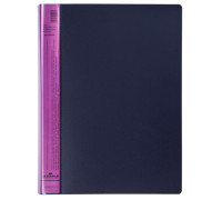 Папка с 20 вкладышами Durable "DuraLook Color", 17мм, 700мкм, антрацит-розовая, RU2422-08