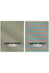 Бизнес-блокнот А5 64л. ЛАЙТ BG "Optical effect", метализация, глянцевая ламинация, ББ5и64_м_лг 8991