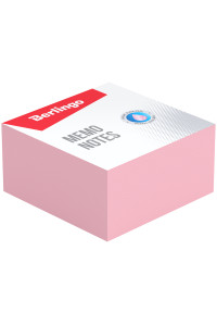 Блок для записи Berlingo "Standard", 9*9*4,5см, розовый, ZP7618