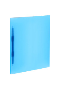 Папка с пружинным cкоросшивателем OfficeSpace, 14мм, 400мкм, синяя полупрозрачная, 300651