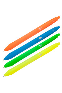 Ручка шариковая автоматическая BG "Velvet", синяя, 1,0мм, пластиковая , ROa 6187