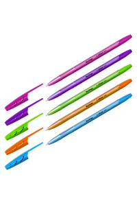 Ручка шариковая Berlingo "Tribase Neon", синяя, 0,7мм, корпус ассорти, 20шт., картон.коробка, CBp_70932_20