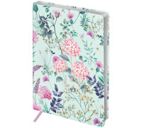 Ежедневник недатир. A5, 136л, кожзам, Greenwich Line "Romance.Meadow flowers", тон.блок, серебр.срез, ENA5-30082