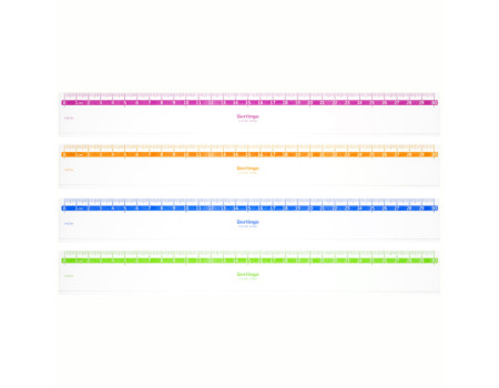 Линейка 30см Berlingo "Color", прозрачная