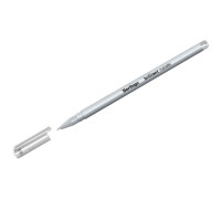 Ручка гелевая Berlingo "Brilliant Metallic", серебро металлик, 0,8мм, CGp_40010