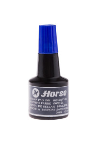 Штемпельная краска Horse, 30мл, синяя, 30 CC./BLUE 