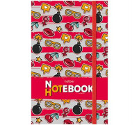 Записная книжка А6 80-50л. на гребне "Patternstyle", твердая обложка, с клапаном, на резинке, 80-50ЗКт6Вгр_20855