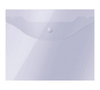 Папка-конверт на кнопке OfficeSpace А5 (190*240мм), 150мкм, прозрачная, 267532