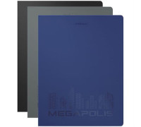 Папка c пружинным скоросшивателем Erich Krause "Megapolis", 17мм, 600мкм, ассорти, 50132