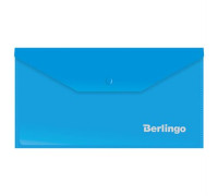 Папка-конверт на кнопке Berlingo, C6, 180мкм, синяя, AKk_06302