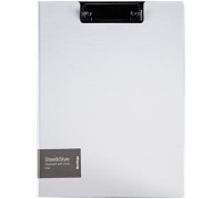 Папка-планшет с зажимом Berlingo "Steel&Style" A4, пластик (полифом), белая, PPf_93004