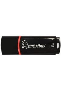 Память Smart Buy "Crown"   8GB, USB 2.0 Flash Drive, чёрный, SB8GBCRW-K