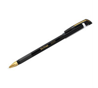 Ручка шариковая Berlingo "xGold" чёрная, 0,7мм, игольчатый стержень, грип, CBp_07501