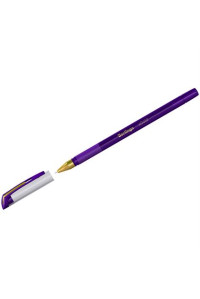 Ручка шариковая Berlingo "xGold" фиолетовая, 0,7мм, игольчатый стержень, грип, CBp_07504