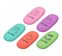 Ластик Berlingo "Lazy Cats", овальный, термопластичная резина, 49*23*9мм, BLc_00680